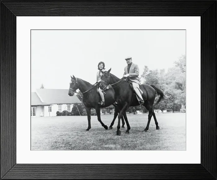 Framed Print : Jacqueline Kennedy and Mohammad Ayub Khan on Horses Framed Print : Jacqueline Kennedy and Mohammad Ayub Khan on Horses