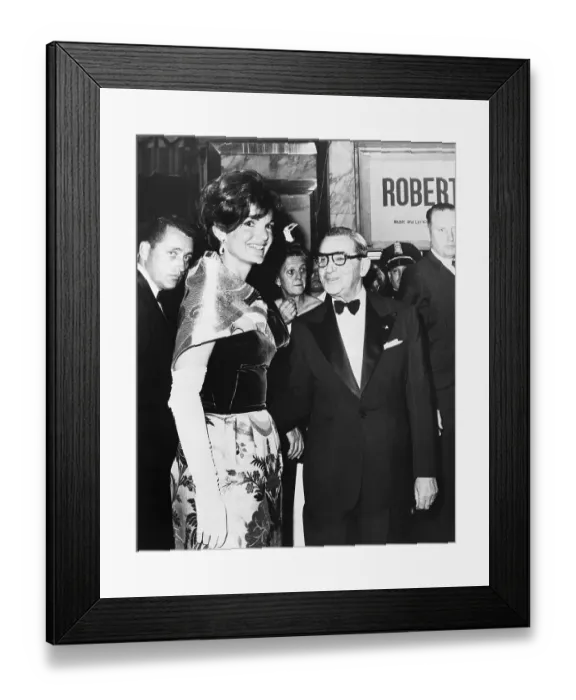 Framed Print : Jackie Kennedy With Irving Berlin Framed Print : Jackie Kennedy With Irving Berlin