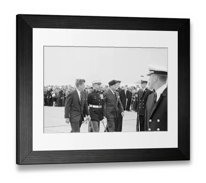 Framed Print : President Kennedy and Pakistani President Khan Framed Print : President Kennedy and Pakistani President Khan