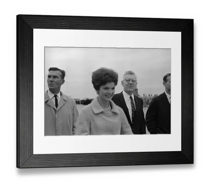 Framed Print : Close up Portrait of Jacqueline Kennedy Framed Print : Close up Portrait of Jacqueline Kennedy
