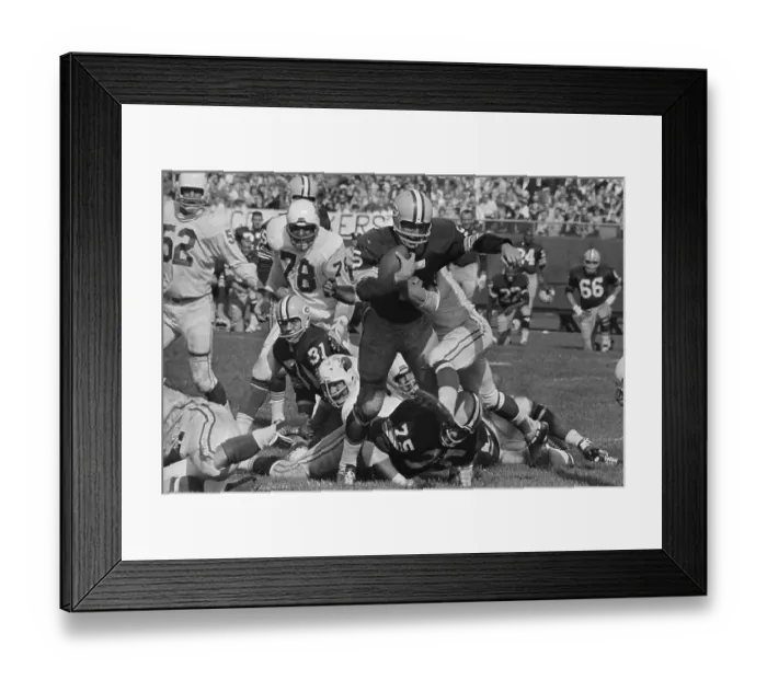 Framed Print : Paul Hornung Scoring for Green Bay Packers Framed Print : Paul Hornung Scoring for Green Bay Packers