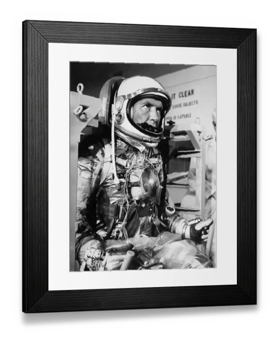 Framed Print : Walter Schirra In Spacesuit 3 / 4 Length Framed Print : Walter Schirra In Spacesuit 3 / 4 Length
