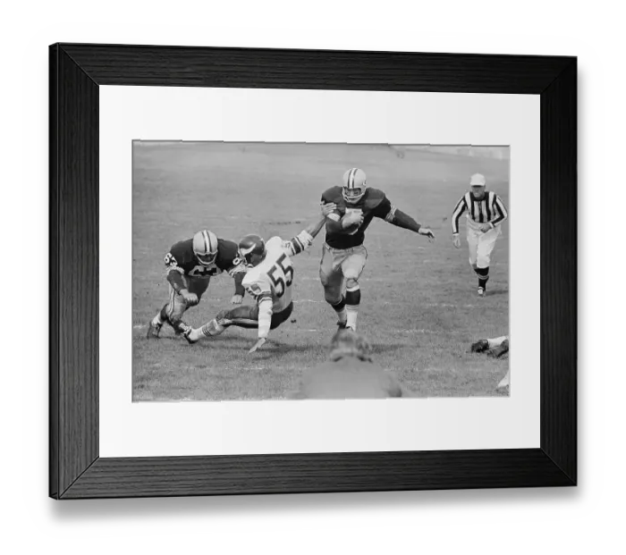 Framed Print : Green Bay Packers Paul Hornung Going for Touchdown Framed Print : Green Bay Packers Paul Hornung Going for Touchdown