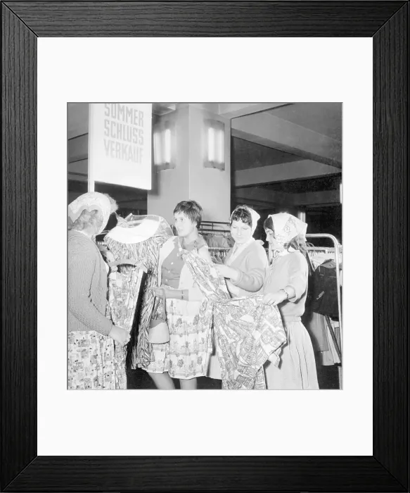 Framed Print : East German Girls Shopping Framed Print : East German Girls Shopping