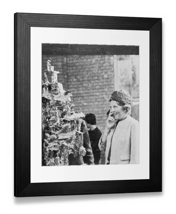 Framed Print : Princess Beatrix Gazing at Sculpture Framed Print : Princess Beatrix Gazing at Sculpture