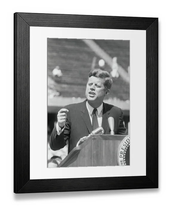 Framed Print : President Kennedy at Rice Stadium Framed Print : President Kennedy at Rice Stadium