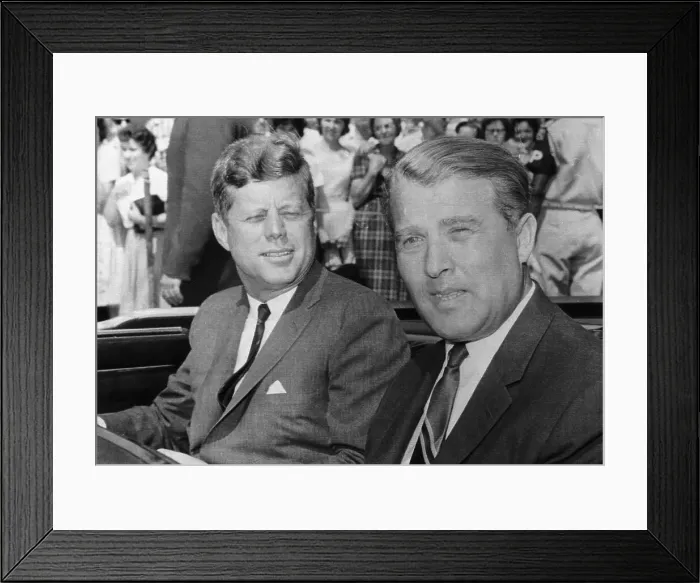 Framed Print : John Kennedy and Werner von Braun Framed Print : John Kennedy and Werner von Braun