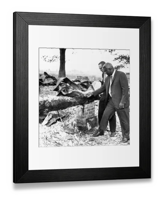 Framed Print : Jackie Robinson and Reverend Wyatt T. Walker Framed Print : Jackie Robinson and Reverend Wyatt T. Walker