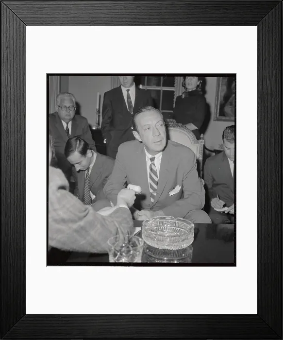 Framed Print : Portrait of NY Mayor Robert Wagner Framed Print : Portrait of NY Mayor Robert Wagner