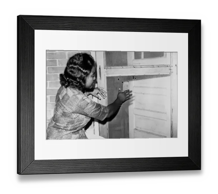 Framed Print : Shotgun Blasts in Door Framed Print : Shotgun Blasts in Door