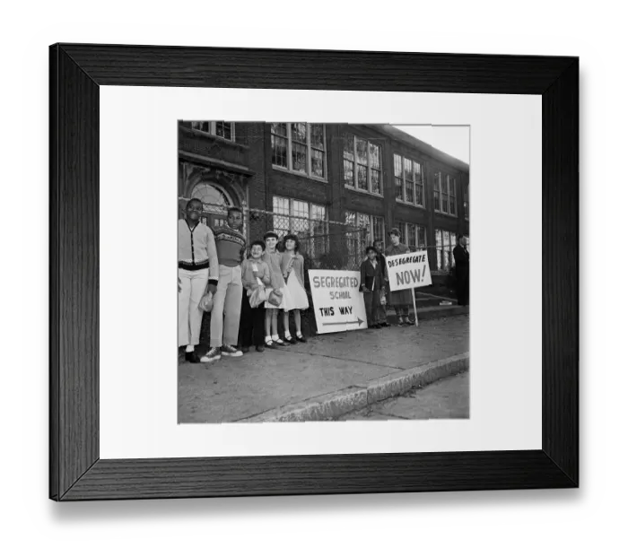 Framed Print : Desegregation Activities in New Jersey Framed Print : Desegregation Activities in New Jersey