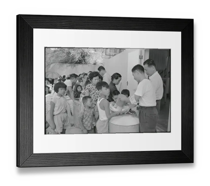 Framed Print : People Distributing Food Framed Print : People Distributing Food