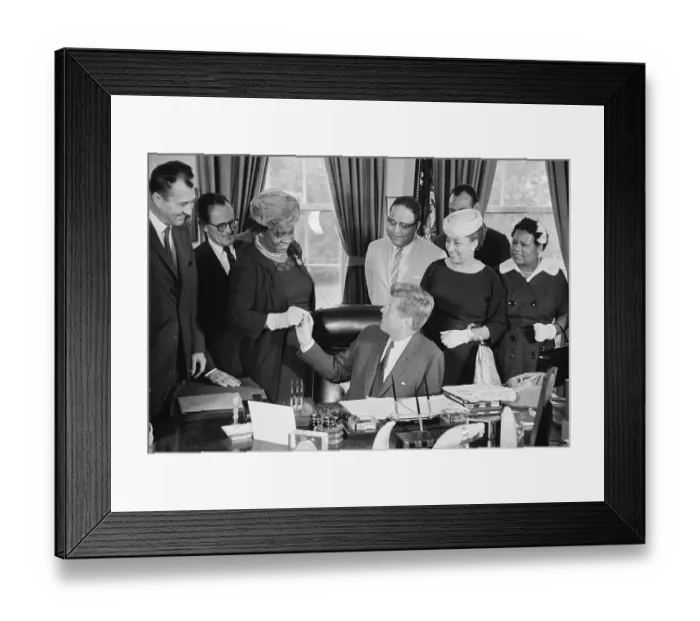 Framed Print : President Kennedy Making Frederick Douglass's Home a Monument Framed Print : President Kennedy Making Frederick Douglass's Home a Monument