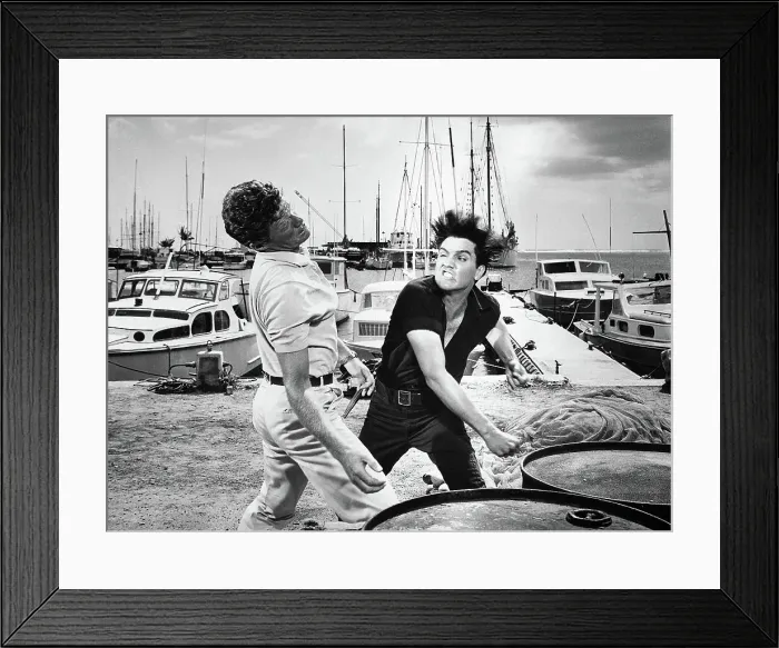 Framed Print : Elvis Punching Jeremy Slate Framed Print : Elvis Punching Jeremy Slate