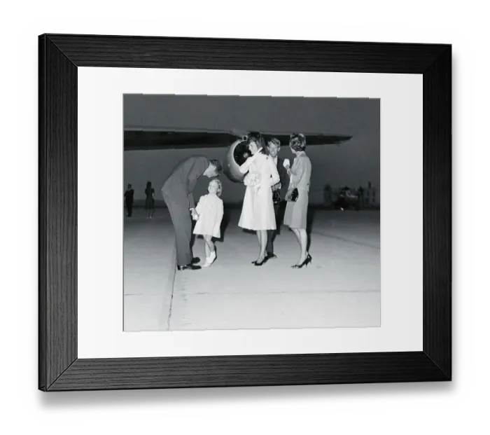 Framed Print : Mrs. Kennedy and Caroline Kennedy Framed Print : Mrs. Kennedy and Caroline Kennedy