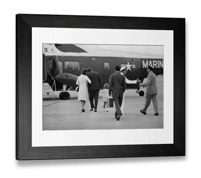 Framed Print : Kennedy Family at Air Station, Rhode Island Framed Print : Kennedy Family at Air Station, Rhode Island