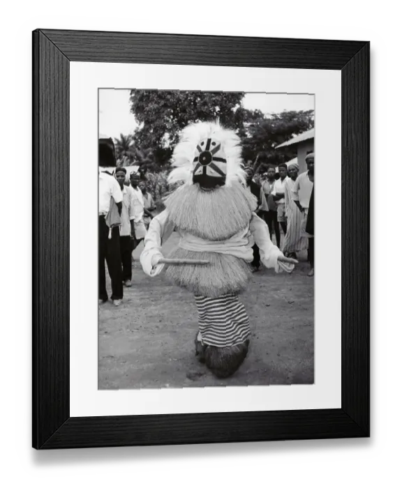 Framed Print : Spirit Dancer of Sierra Leone