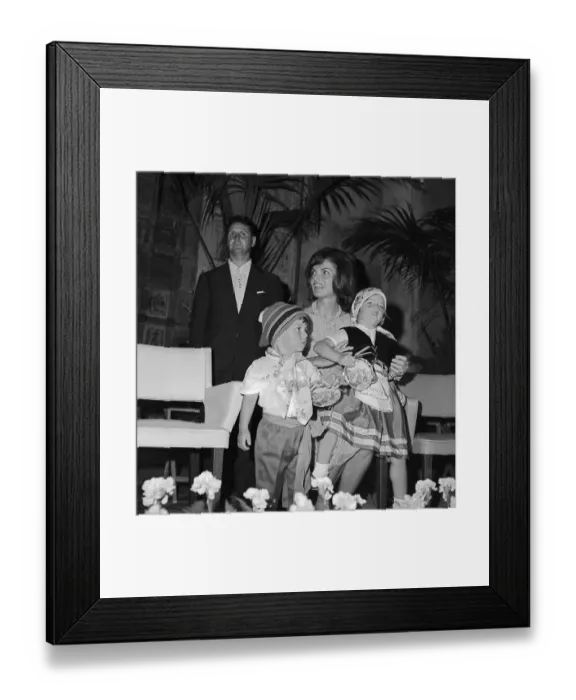Framed Print : Jackie and Caroline Kennedy with Anthony Radziwill at Festival Framed Print : Jackie and Caroline Kennedy with Anthony Radziwill at Festival