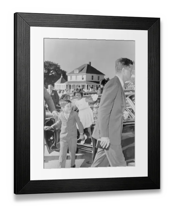 Framed Print : Kennedys Arriving For Mass