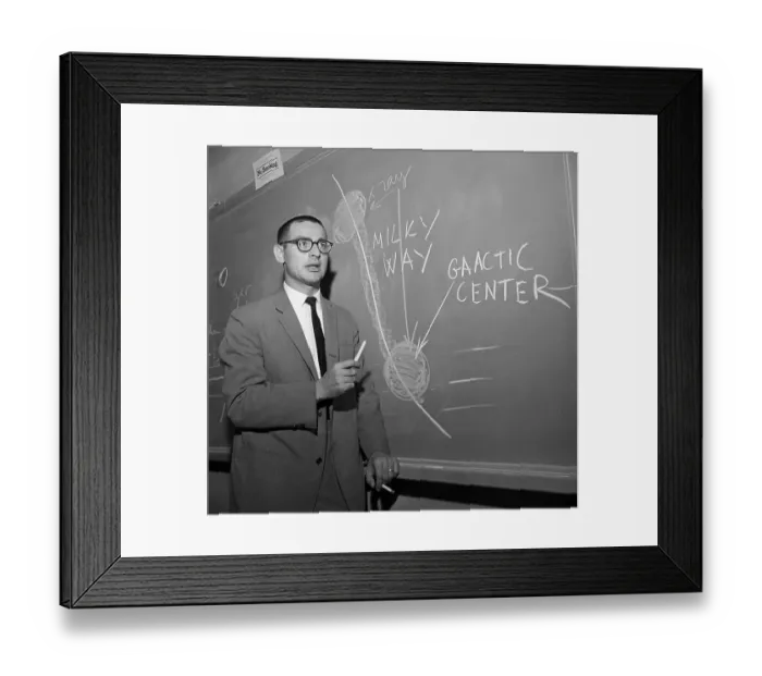 Framed Print : Riccardo Giacconi Explaining a Diagram Framed Print : Riccardo Giacconi Explaining a Diagram