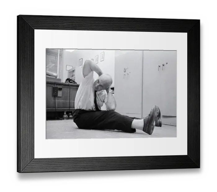 Framed Print : G. Carlson Conrad Demonstrates Exercise Framed Print : G. Carlson Conrad Demonstrates Exercise