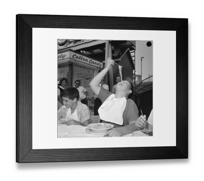 Framed Print : Spaghetti Contest Contestant Framed Print : Spaghetti Contest Contestant