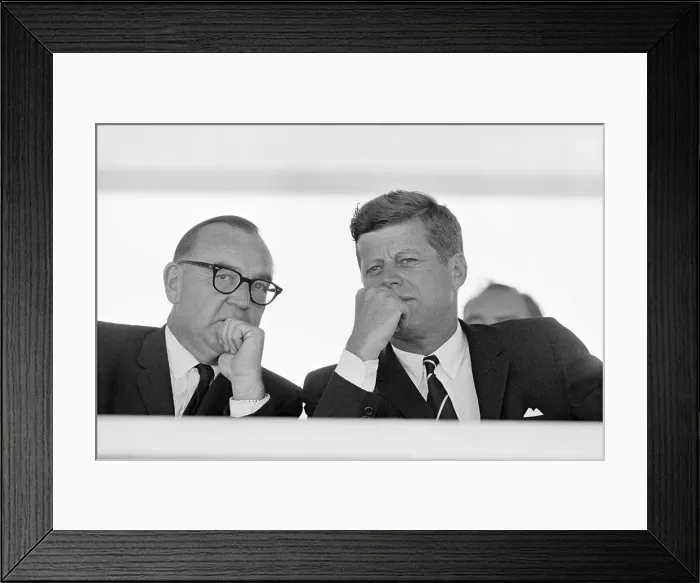 Framed Print : President Kennedy and California Governor Edmund G. Brown Framed Print : President Kennedy and California Governor Edmund G. Brown