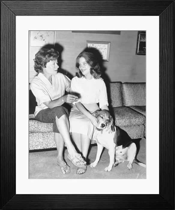 Framed Print : Patricia Brown Sitting with Mother Framed Print : Patricia Brown Sitting with Mother