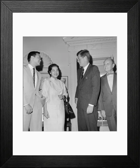Framed Print : John Kennedy and Ramon Magsaysay Jr Framed Print : John Kennedy and Ramon Magsaysay Jr