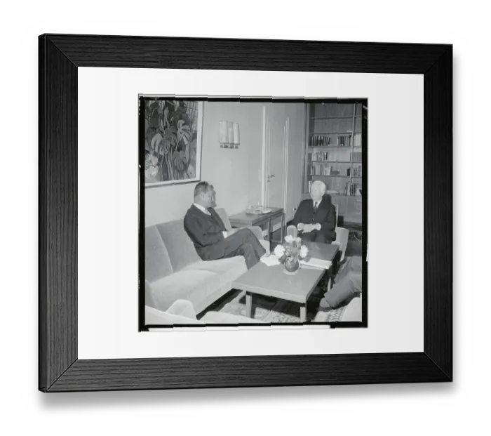Framed Print : Willy Brandt with Heinrich Luebke Framed Print : Willy Brandt with Heinrich Luebke
