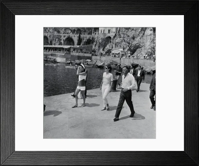 Framed Print : Jacqueline Kennedy in Amalfi