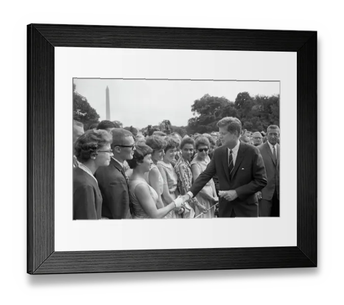 Framed Print : Kennedy Talking to Peace Corp Volunteers Framed Print : Kennedy Talking to Peace Corp Volunteers