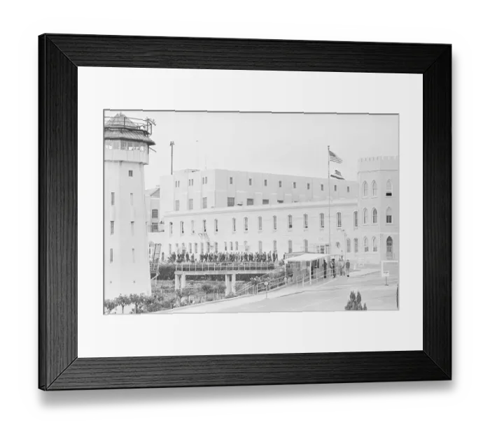 Framed Print : Execution Witnesses Led From San Quentin