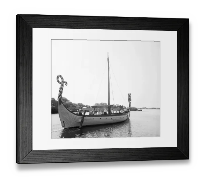 Framed Print : Replica Of Viking Ship At Long Island Framed Print : Replica Of Viking Ship At Long Island