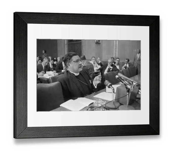 Framed Print : James A. Pike Testifying Framed Print : James A. Pike Testifying