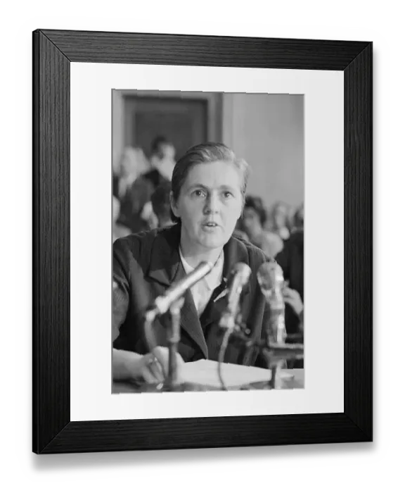 Framed Print : Frances Kelsey Speaking to Senate Framed Print : Frances Kelsey Speaking to Senate