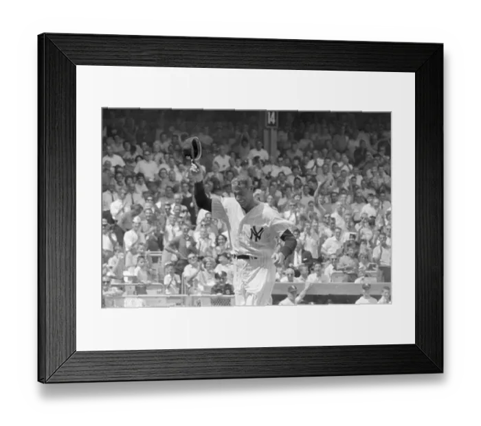 Framed Print : Joe Dimaggio Raises Hat to Crowd Framed Print : Joe Dimaggio Raises Hat to Crowd