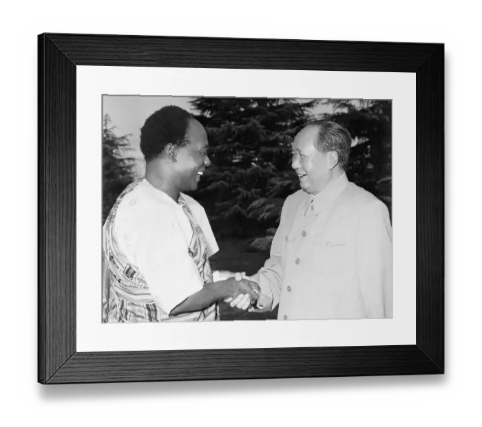 Framed Print : Mao Tse-Tung With Ghana'S Kwame Nkrumah Framed Print : Mao Tse-Tung With Ghana'S Kwame Nkrumah