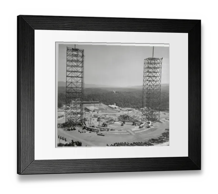 Framed Print : View of Uncompleted Towers Framed Print : View of Uncompleted Towers