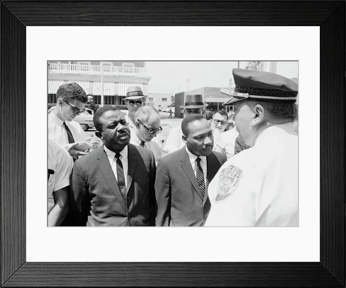 Framed Print : Police Chief Arresting Civil Rights Activists Framed Print : Police Chief Arresting Civil Rights Activists