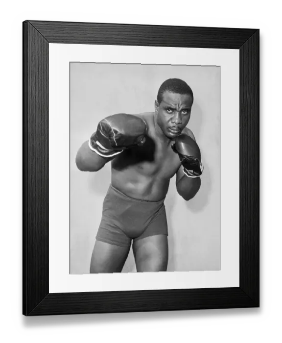 Framed Print : Sonny Liston Posing with Gloves Framed Print : Sonny Liston Posing with Gloves