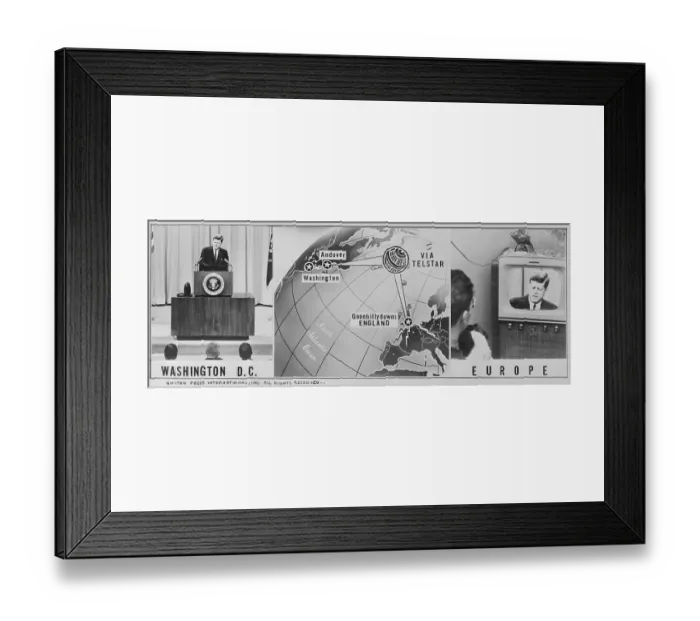 Framed Print : John Kennedy's Press Conference