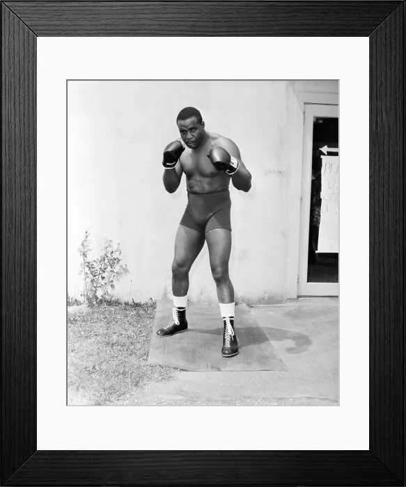 Framed Print : Boxer Sonny Liston in Fighting Form Framed Print : Boxer Sonny Liston in Fighting Form
