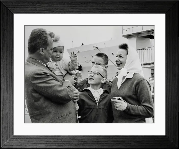 Framed Print : Willy Brandt with His Family Framed Print : Willy Brandt with His Family