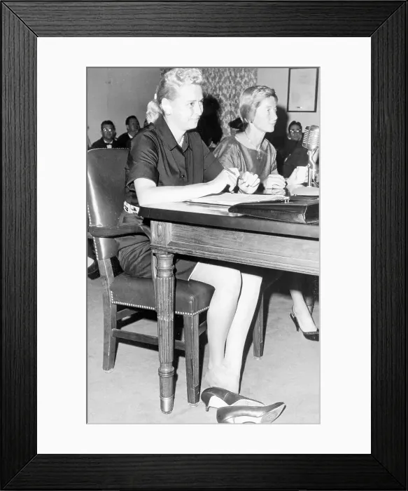 Framed Print : Jerrie Cobb Testifies in House Framed Print : Jerrie Cobb Testifies in House