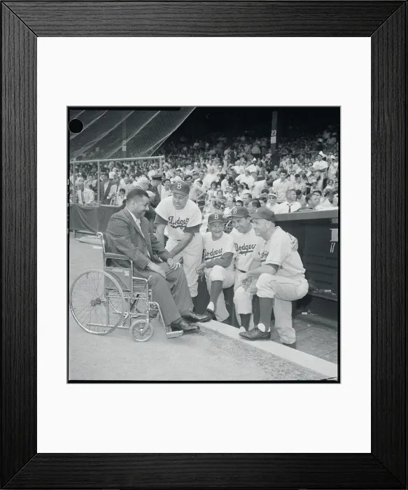 Framed Print : Dodger Old Timers Reuniting Framed Print : Dodger Old Timers Reuniting