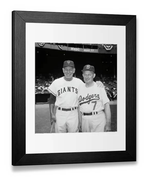 Framed Print : Portraits of Leo Durocher and Charlie Dressen Framed Print : Portraits of Leo Durocher and Charlie Dressen