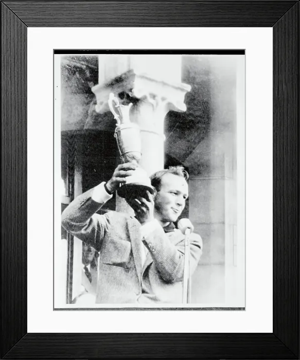 Framed Print : Arnold Palmer Holding Trophy Framed Print : Arnold Palmer Holding Trophy