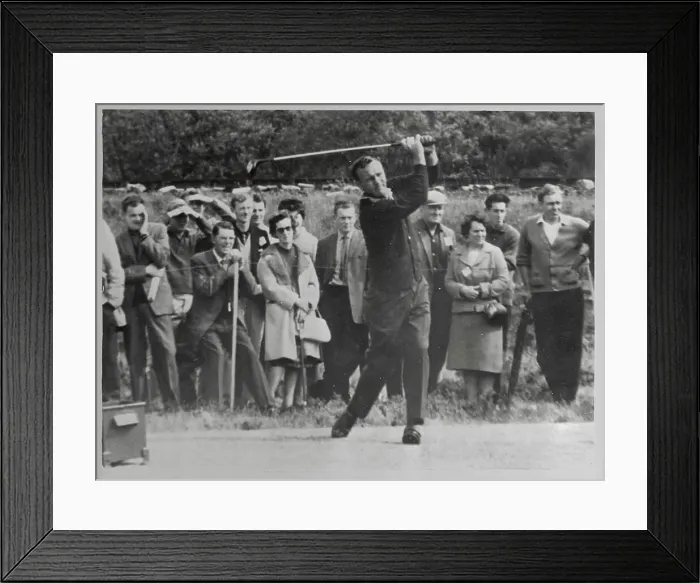 Framed Print : Arnold Palmer Teeing Off Framed Print : Arnold Palmer Teeing Off