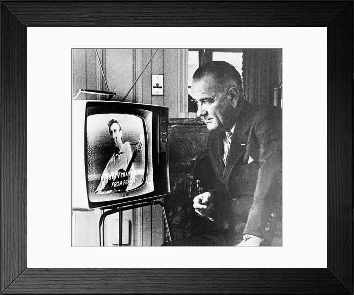 Framed Print : Vice President Johnson Watches Telstar Launch Framed Print : Vice President Johnson Watches Telstar Launch